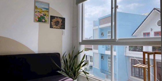 cho thuê căn hộ dịch vụ gồm 2 phòng ngủ, full nội thất (Gần Topaz Twins)