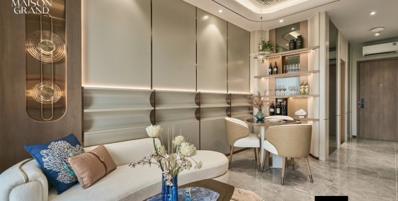 bán căn hộ 2 phòng ngủ, 2wc tại dự án Maison Grand Phú Mỹ