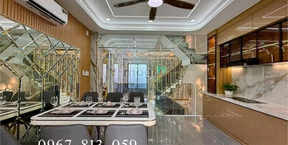 Bán nhà riêng: Nhà đường thông TX 25, DT:4,5x12M, Lửng, 3 Lầu, 4PN, 5VS,  Sân th