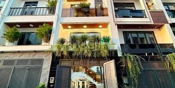 Bán nhà riêng: Nhà SHR đường TX 25, DT:4x14M, Lửng, 3Lầu, 4PN, 6VS, Gara ô tô, P