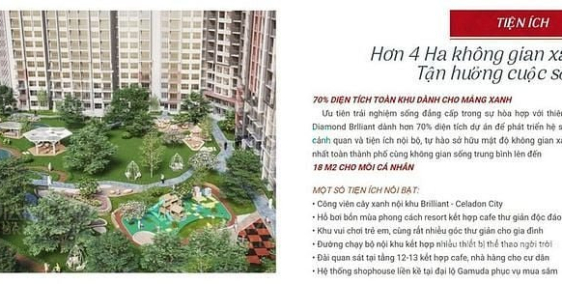 Bán căn hộ chung cư: Bán căn hộ 2 PN 96m2 Diamond Brilliant Celadon City giá 4,9