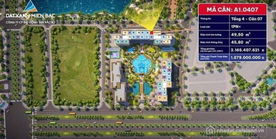 Bán căn hộ chung cư: Chưa tới 2 tỷ đã sở hữu ngay căn hộ 1N+ tại vinhomes Thanh 