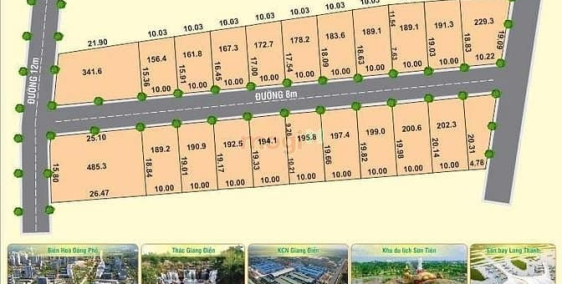 Bán đất thổ cư: Cần bán 156m2  đất P.Phước Tân Biên Hòa ngay MT đường 60m giá 1.