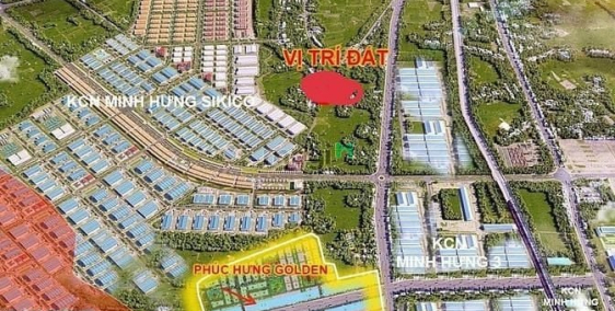 Bán đất thổ cư:  1 lô duy nhất - khu phố 6 - p Minh Hưng - Chơn Thành - Bình Ph