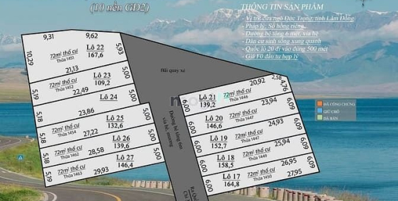 Bán đất thổ cư: Đất  Phú Hội ,Xã Đức Trọng , Lâm Đồng