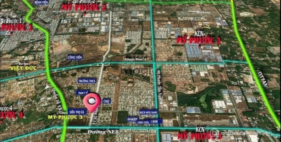 Bán đất thổ cư: Bán Đất Mặt Tiền DL14 – Lô L56, KĐT Mỹ Phước 3, P.Thới Hòa, TP.H