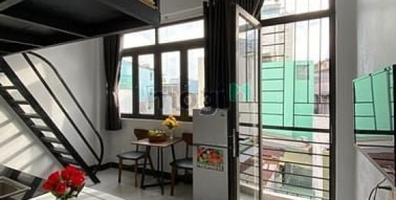 Căn hộ chung cư: Căn Hộ Gác Lửng Full Nội Thất-Ban Công Thoáng Mát