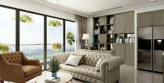 Căn hộ chung cư: Cho thuê 3PN, Vinhomes BaSon, 120m2, 55 triệu/th, full NT, full