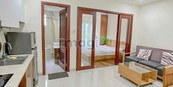 Căn hộ chung cư: Cho Thuê Căn Hộ 1PN Máy Giặt Riêng, Bồn Tắm, Ban Công/Cửa Sổ_Ba