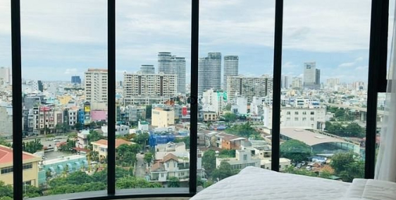 Căn hộ chung cư: 2PN - 2WC ,80m2 Vòng Cung view sông , Landmark giá 26 tr/tháng