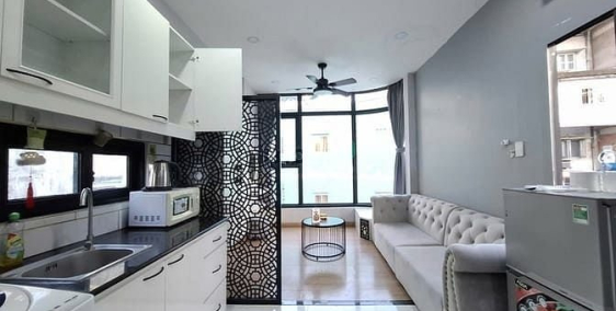 Căn hộ chung cư: Duplex 2 phòng ngủ cửa sổ lớn rộng hơn 30m2 gần cầu ông lãnh Qu
