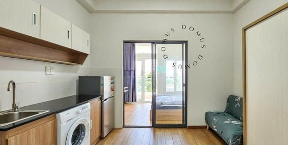 Căn hộ chung cư: Căn hộ 1 Phòng Ngủ 1 Phòng Khách đầy đủ nội thất mặt tiền Q4