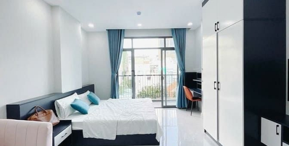 Căn hộ chung cư: Căn hộ 1 Phòng Ngủ - 1 Phòng Khách 45m2 BANCOL gần Cầu Kiệu Q3