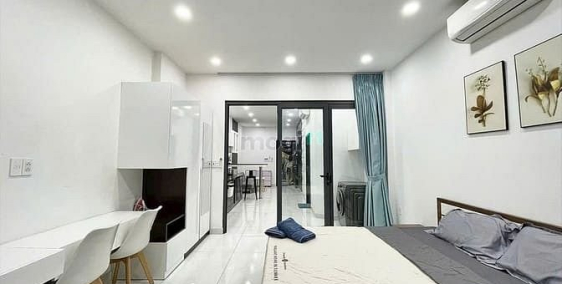 Căn hộ chung cư: Căn hộ 1 Phòng Ngủ+1 Phòng Khách 45m2 đầy đủ nội thất gần công