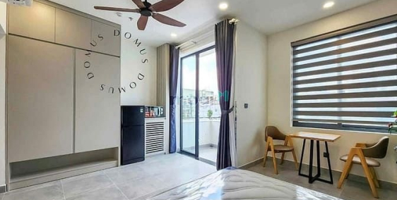 Căn hộ chung cư:  Căn hộ STUDIO_40m2_BANCOL đầy đủ nội thất gần cầu Ông Lãnh