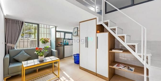 Nhà hàng - Khách sạn: Duplex ban công ngay VLU3 - Full nội thất, thang máy