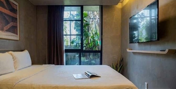 Nhà hàng - Khách sạn: Căn hộ 50m2 1pn dạng sân vườn full nội thất Nam Kỳ Khởi Ng