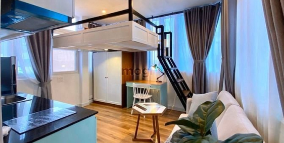 Nhà hàng - Khách sạn: Duplex bacon cửa sổ thoáng full nội thất Đoàn Như Hài Quận