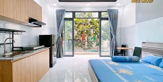 Nhà hàng - Khách sạn: Căn hộ bancon cửa sổ thoáng full nội thất ngay KDC Bông sa