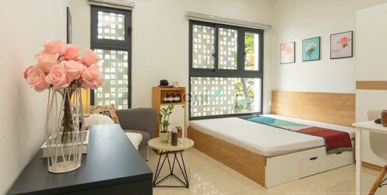 Nhà hàng - Khách sạn: Cho thuê căn hộ Studio 30m2 nội thất xinh xinh Vũ Huy Tấn 