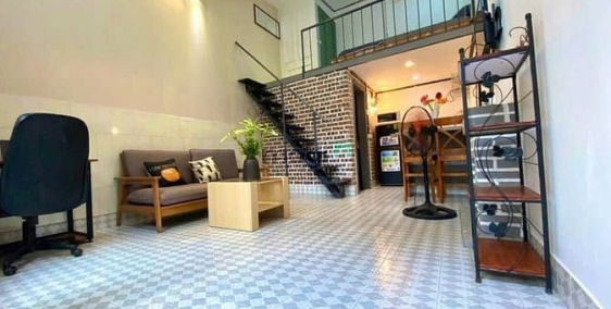 Nhà hàng - Khách sạn: Căn Hộ 1 Trệt 1 Lầu  Full Nội Thất Mới Máy Giặt Riêng Mặt 