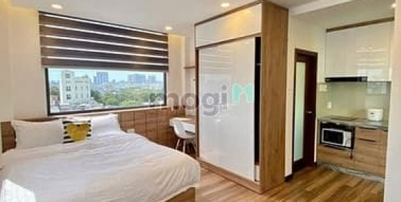 Nhà hàng - Khách sạn: Căn hộ Studio full nội thất gỗ view đẹp bờ kè Trường Sa