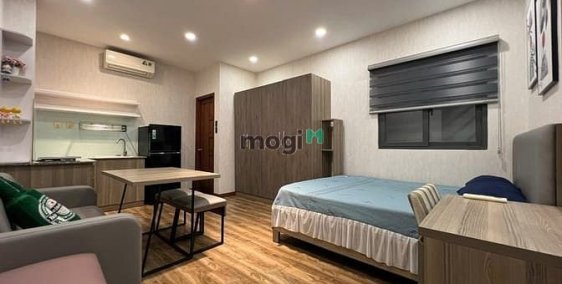 Nhà hàng - Khách sạn: Căn hộ Studio full nội thất gỗ được nuôi thú cưng gần cầu 