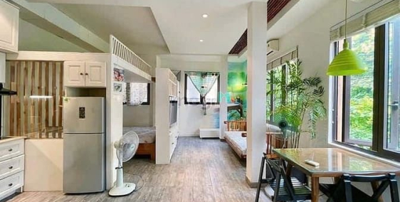 Nhà hàng - Khách sạn: Studio Rộng 60m2 , 2 Không Gian Ngủ , Ngay Khu Hồng Hà , Y