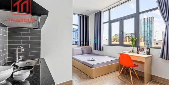 Nhà hàng - Khách sạn: Cho thuê phòng mới nhà có thang máy ở Nguyễn Trọng Tuyển P