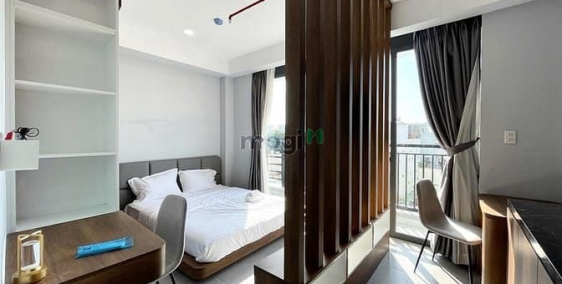 Nhà hàng - Khách sạn:  Cho thuê căn hộ 1PN ban công full nội thất ngay CV Lê Th