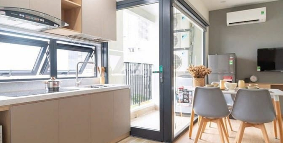 Nhà hàng - Khách sạn: Cho thuê căn hộ 2pn view biển Sơn Trà 15,5tr/ tháng tầng c