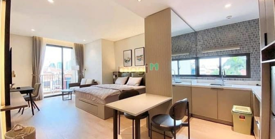 Nhà hàng - Khách sạn: Cho thuê phòng có ban công, tách bếp, full nội thất hiện đ