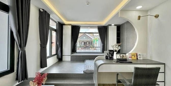 Nhà hàng - Khách sạn: Cho thuê căn hộ Studio ban công lớn , đầy đủ tiện nghi 