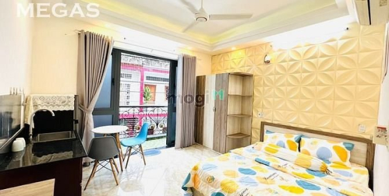 Phòng trọ:  Phòng Mới Giá Rẻ - Full Nội Thất + Ban Công - Ngay Cầu Tham Lương