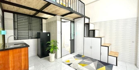 Phòng trọ: Gác lửng tiện lợi, nội thất đầy đủ Khuông Việt giao Trịnh Đình Trọng