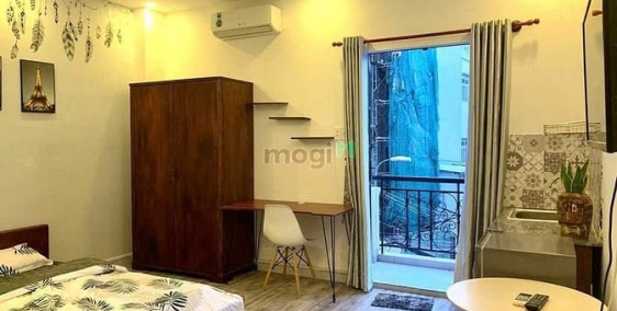 Phòng trọ: Phòng Ban Công Full Nội Thất ở Nguyễn Văn Thương, ĐH Hutech Bình Thạn