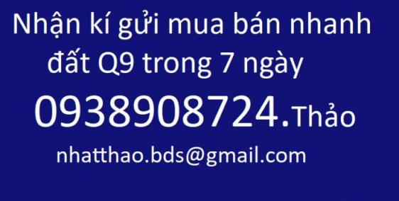 Dự án phú Nhuận quận 9, một số nền vị trí đẹp, bán gấp