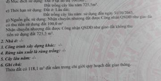 Chính chủ cần bán lô đất ở Vĩnh An, Vĩnh Cửu, Đồng Nai.