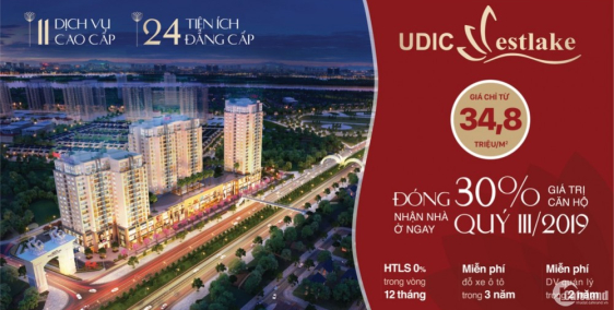 Chung cư Udic Tây Hồ mặt đường Võ Chí Công