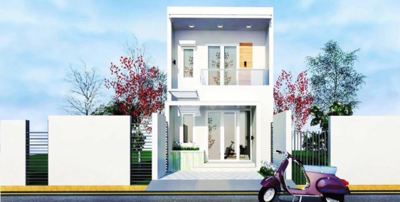 Nhà 1 trệt 1 lầu gần cầu vượt Củ Chi 960tr sổ hồng công chứng