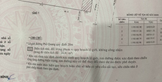 bán nhà MT dường Phổ Quang,P2,DT 8,50x30(DTCN 235m2)giá 40tỷ(TL)