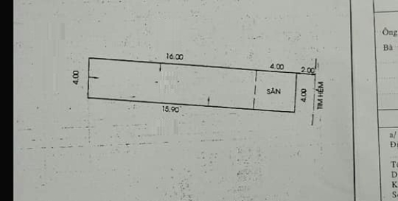 Bán Nhà 4x20m.1 Lầu.Hẻm 5m Trần Quang Cơ.P Phú Thạnh.Q Tân Phú.TPHCM