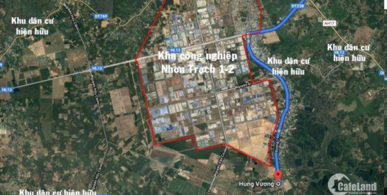 ĐẤT ĐỐI DIỆN TÁI ĐỊNH CƯ LONG THỌ NHƠN TRẠCH 560TR