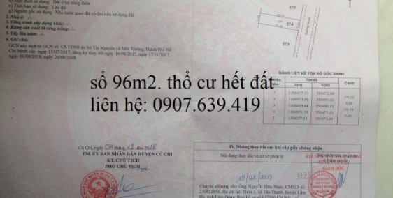 Đất chính chủ Võ văn bích, gần chợ hóc môn, thổ cư có sổ riêng, bao xây dựng, công chứng sang tên ngay LH: 0907.639.419