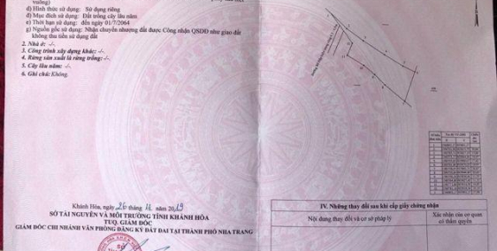 BÁN ĐẤT CUỐI ĐƯỜNG TRẦN KHÁT CHÂN.NHA TRANG 1135m2