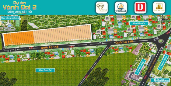 Mớ bán dự án Vành Đai 2, nằm trên quốc lộ 14B.  giá chỉ 1,5 tỷ/ lô 125m2