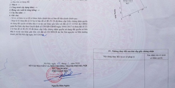 Bán đất mặt phố đường Bưởi, quận Ba Đình, mặt tiền 8m, giá tốt