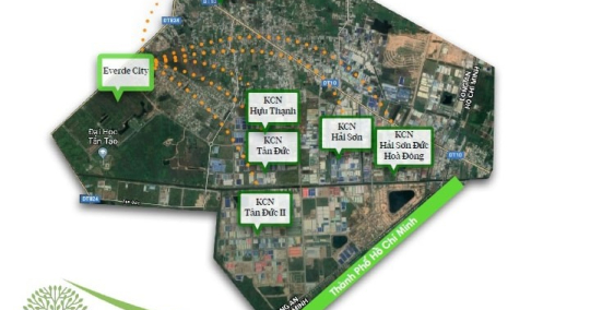 Vị trí dự án E-city Tân Đức có gì nổi bật thu hút giới đầu tư bất động sản?