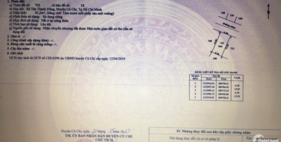 Bán đất nền Tân Thạnh Đông đường Nguyễn Kim Cương SHR chỉ 1,3 tỉ.