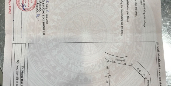 Bán gấp đất tại xã Phú Lý, huyện Vĩnh Cửu, tỉnh Đồng Nai